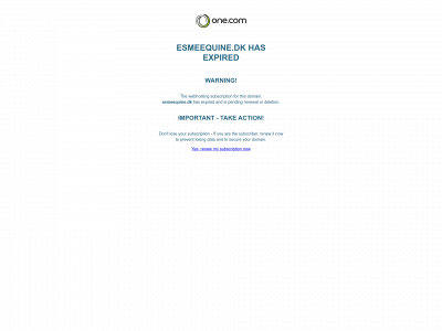 esmeequine.dk snapshot