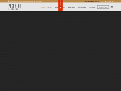pecorinorestaurant.com snapshot
