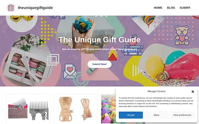 www.theuniquegiftguide.com snapshot