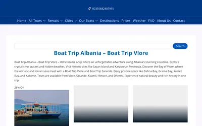boatripalbania.com snapshot