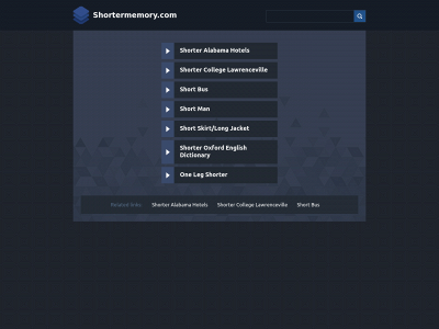 shortermemory.com snapshot