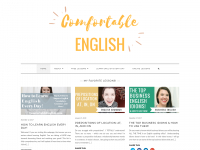 comfortableenglish.com snapshot