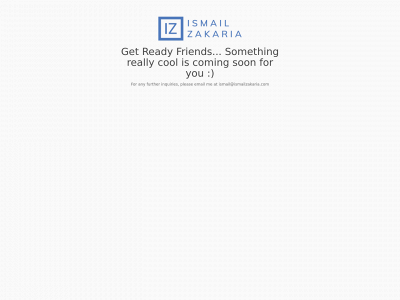 ismailzakaria.com snapshot
