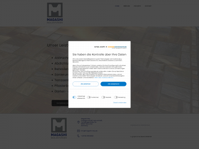 magashi-bau.de snapshot