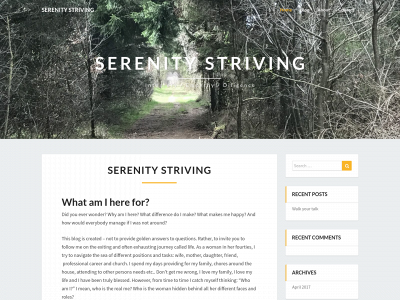 serenitystriving.com snapshot