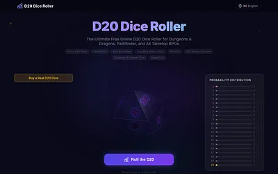 d20diceroller.com snapshot