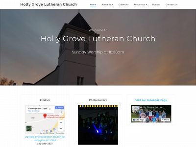 hollygrovelutheranchurch.org snapshot