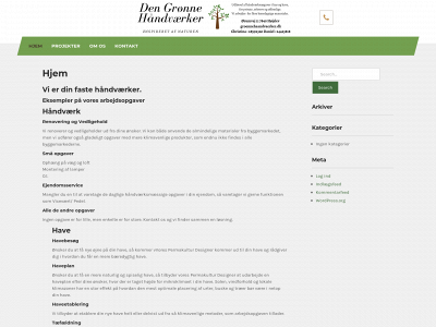 groennehaandvaerker.dk snapshot