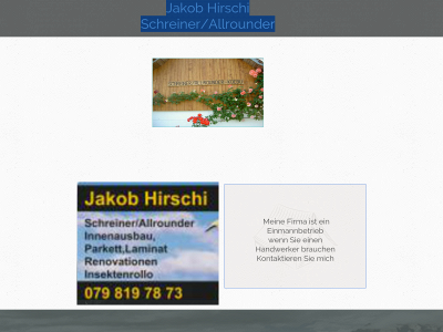 hirschi-schreinerei.com snapshot