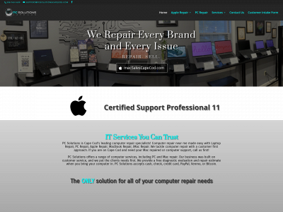 pcsolutionscapecod.com snapshot