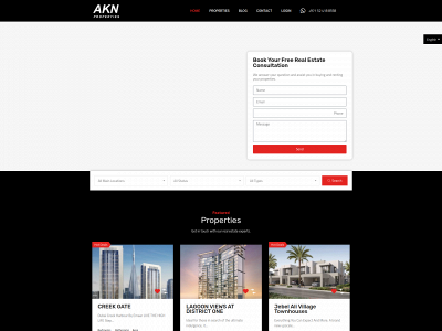 aknproperties.com snapshot