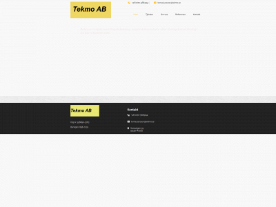 tekmo.se snapshot