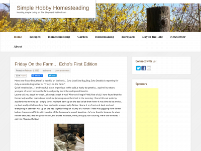 simplehobbyhomesteading.com snapshot