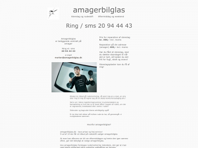 amagerbilglas.dk snapshot