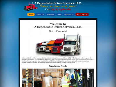 adependabledriverservices.com snapshot