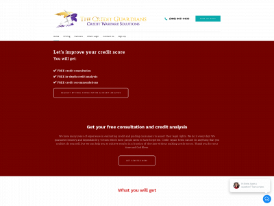 thecreditguardians.com snapshot