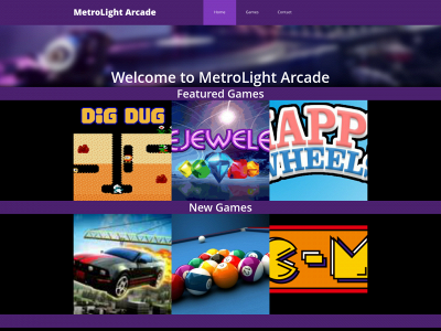 metrolightarcade.com snapshot