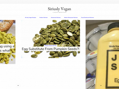 siriuslyvegan.com snapshot