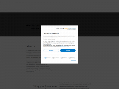 montagnebluecapital.com snapshot