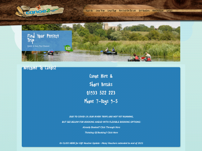 canoe2.co.uk snapshot