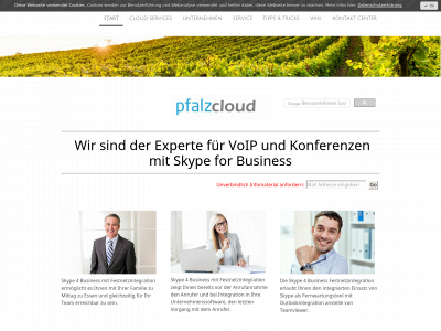 www.pfalzcloud.de snapshot