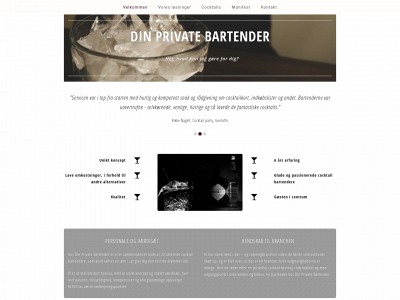 dinprivatebartender.dk snapshot