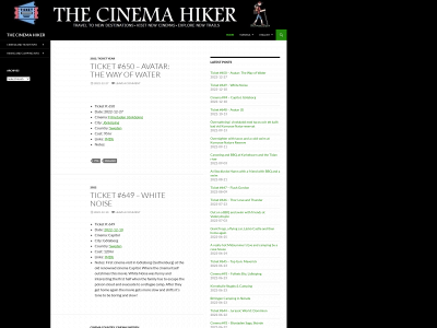 thecinemahiker.com snapshot