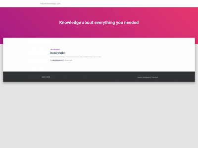 thebasicknowledge.com snapshot