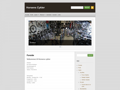 horsenscykler.dk snapshot