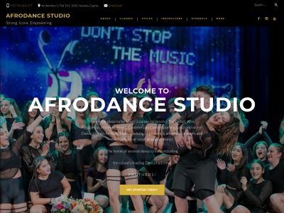afrodancestudio.com snapshot