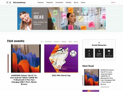 allcountdown.com snapshot