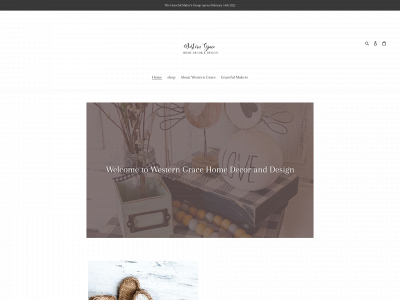 westerngracehomedecor.com snapshot