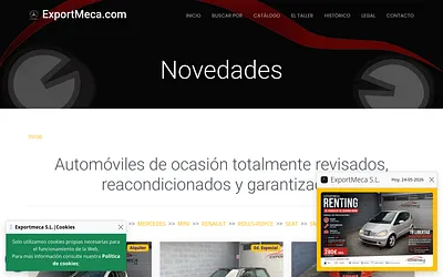 exportmeca.com snapshot
