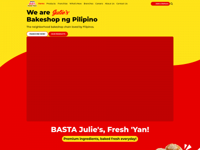 juliesbakeshop.com snapshot