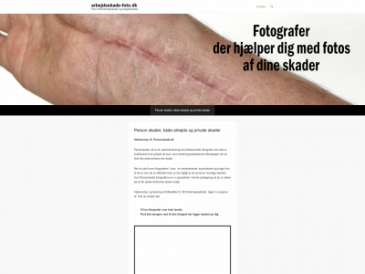 arbejdsskade-foto.dk snapshot