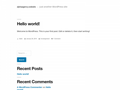 alphaagency.website snapshot