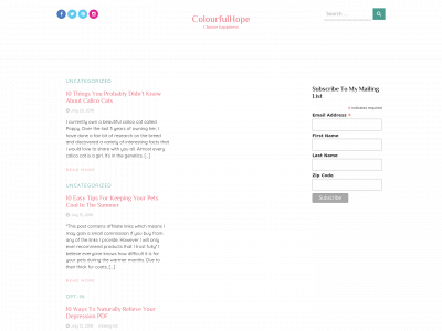 colourfulhope.com snapshot