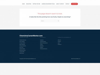 chemistrycareermentor.com snapshot