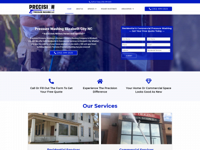 precisionpressurewashingnc.com snapshot