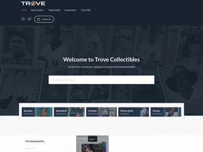 trovecollectibles.com snapshot