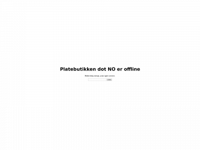 platebutikken.no snapshot