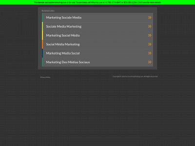 successinmarketing.com snapshot