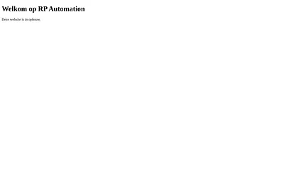 rp-automation.nl snapshot