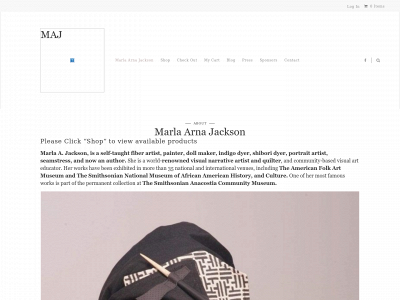 marlaarnajackson.com snapshot