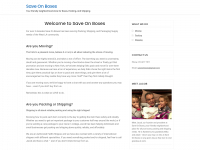 saveonboxesla.com snapshot