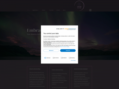 dreamelevare.com snapshot