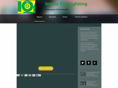 ozlighting.be snapshot