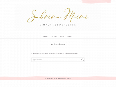 sabrinamoini.com snapshot