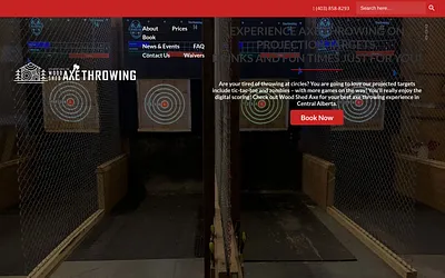 www.woodshedaxe.ca snapshot