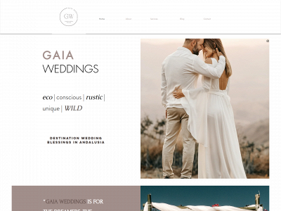 gaia-weddings.com snapshot